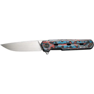 WE KNIFE NAVO 3.25 NEBULA FAT CARBON FIBER/SATIN LINER LOCK
