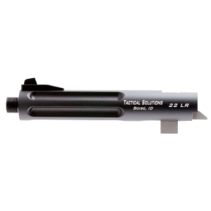 Tactical Solutions TL55TEMBRF Trail-Lite Barrel Fluted/Threaded 22 LR 5.50 Browning Buckmark Matte Black Aluminum