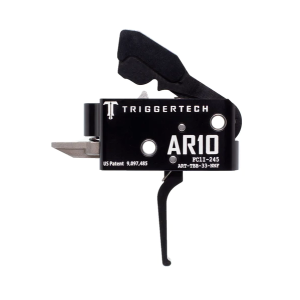 TriggerTech AR-10 Competitive Trigger, Short Two Stage, Flat PVD Black Trigger