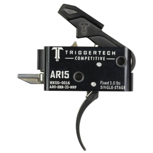 TriggerTech AR-15 Competitive, Single Stage, Pro Curved Black, Trigger