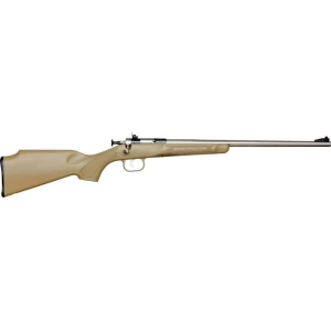 Crickett KSA2243 Crickett  22 LR 1 16.13 SS Blued Desert Tan Right Youth/Compact Hand