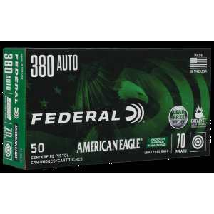 Federal American Eagle IRT 380 ACP 70 Gr Lead-Free 50rds