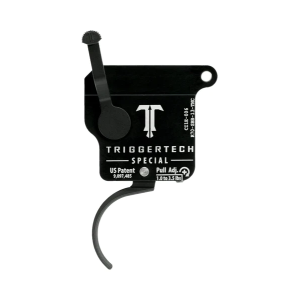 TriggerTech Rem 700 Special Trigger, Single Stage Right-Handed, No Bolt Release, Traditional Curved PVD Black Trigger