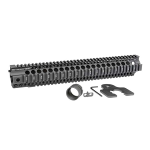 MIDWEST INDUSTRIES INC MICRT15 T-Series AR-15 6061 Aluminum Black Hard Coat Anodized 15