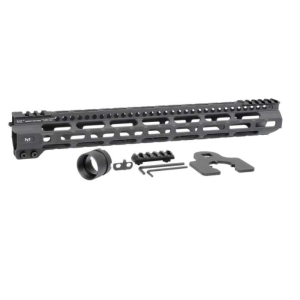 Midwest Industries MICRLW15 Combat Lightweight AR-15 Black Hardcoat Anodized Aluminum/Polymer 15 Picatinny/M-LOK