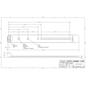 Area419 ARCALOCK 12'' Universal Barricade Rail Kit w/t Clamp