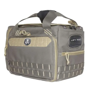 Battle Hawk Armory G*Outdoors GPS-1512MLBR M/L Range Bag with 5 Gun Cradle & 2 Ammo Dump Cans Rifle Green w/Khaki Trim