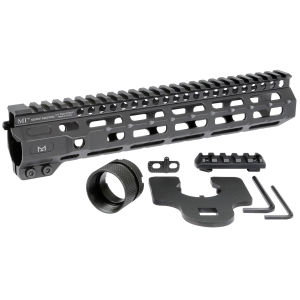 Midwest Industries MICRM105 Combat  AR-15 Black Hardcoat Anodized Aluminum/Polymer 10.50 Picatinny/M-LOK