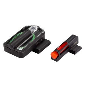 HiViz MPFD21 FastDot H3 Sight Set for S&W M&P Red Fiber Optic Front Sight-Green Tritium Rear Sight
