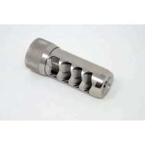 Area419 Sidewinder Mag Self Timing Muzzle Brake 6.5mm Raw Stainless 5/8-24