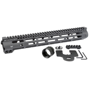 MIDWEST INDUSTRIES INC MISLH14 Slimline AR-15 6061 Aluminum Black Hard Coat Anodized 14