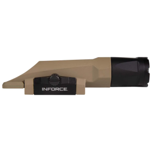 INFORCE, WMLx, Weaponlight, Gen 3, Fits Picatinny, White/Infrared, Flat Dark Earth, 1100 Lumen White LED, Secondary IR LED 400mW