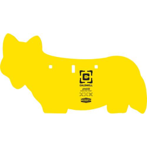 CALDWELL AR500 COYOTE TARGET 3/8 AR500 STEEL YELLOW