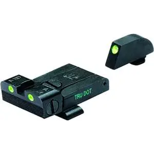 Meprolight ML20224 Tru-Dot Night Sight Set fits Glock 17, 19-23 Adjustable Green Green Black