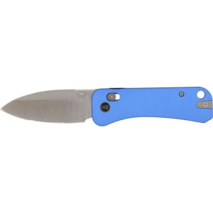 WE KNIFE BANTER 2 2.87 BLUE ALUMINUM/SATIN CROSSBAR LOCK