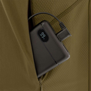 NUCLEUS HEATED QUARTER ZIP BROWN CLAY XL