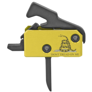 Rise Armament Super Sporting 3.5-lb Flat Trigger with Anti-Walk Pins Don't Tread On Me Finish for AR
