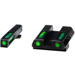 Hiviz GLN321 LiteWave H3 Fits Glock 42/43 Tritium/Fiber Optic Green Tritium/Fiber Optic Green Black