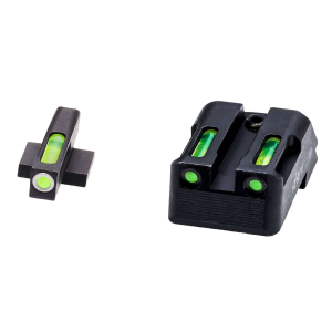 Hiviz KBN321 LiteWave H3 1911 Tritium/Fiber Optic Green Tritium/Fiber Optic Green Black