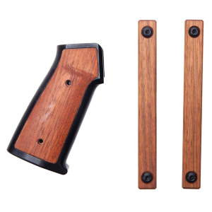 SHARPS BROS LLC SBARG01 AR-15 Grip Set Aluminum/Brazilian Cherry Wood