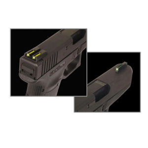 Truglo TG131MPTY Brite-Site TFO S&W M&P Tritium/Fiber Optic Green Front Yellow Rear Black