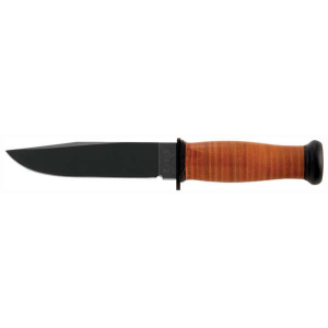 KA-BAR MARK I NAVY KNIFE 5-1/8 W/LEATHER SHEATH USN
