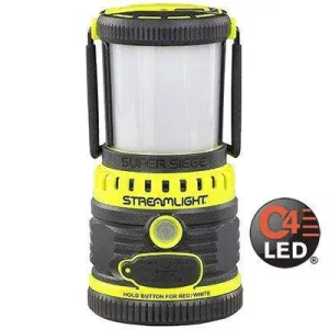 Streamlight 44945 Super Siege Lantern 1100/550/125 Lumens White LED/Red LED Lithium Ion Yellow