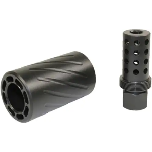 GUNTEC AR15 5.56 MUZZLEBRAKE W/ QUICK DETACH BLAST SHIELD