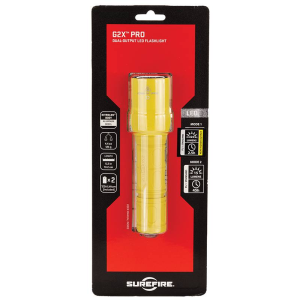 Surefire G2XDYL G2X Pro 15/320 Lumens CR123A Lithium (2) Yellow