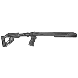 FAB Defense FX-UASR1022B UAS-R Precision Stock Conversion Kit Left Side Folding w/Adj Cheekrest Matte Black Synthetic for Ruger 10/22