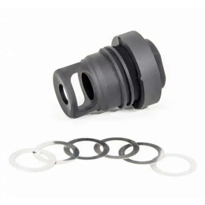 Yankee Hill 3102-1MB-24A Mini Phantom Q.D. Muzzle Brake 30 Cal 5/8x24 Black Melonite Steel