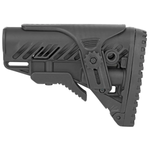 FAB Defense FX-GLR16CP GLR-16 CP Buttstock with Adjustable Cheekrest & Anti-Rattle Mechanism Matte Black Synthetic for AR15/M4
