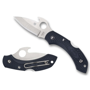 Spyderco C28PGYW2 Dragonfly 2 Emerson Opener 2.28 VG-10 Stainless Steel Drop Point FRN Gray Handle Folding