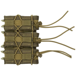 High Speed Gear 11PT03CB TACO MOLLE Triple Pistol Magazine Pouch Coyote Brown Nylon w/Polymer Divider