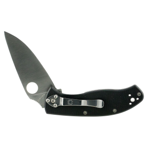 Spyderco C122GP Tenacious 3.38 8Cr13MoV Stainless Steel Drop Point G10 Black Handle Folding