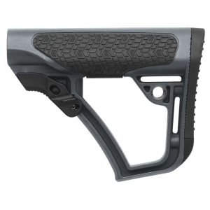 Daniel Defense 2109104179012 Collapsible Buttstock Tornado Gray Synthetic for AR15/M16/M4 with Mil-Spec Receiver Extension