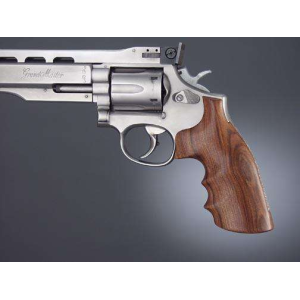 S&W K or L Frame Square Butt - Smooth - PAU FERRO - w/ Finger Grooves