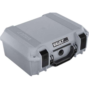 PELICAN VAULT MEDIUM PISTOL CASE W/ FOAM GHOST GRAY