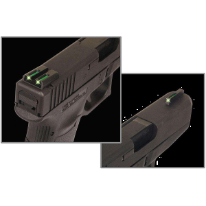 Truglo TG131NT4 Brite-Site TFO 1911 with Novak 270-500 Tritium/Fiber Optic Green Front/Rear Black