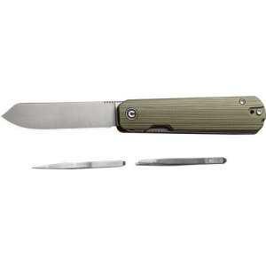 CIVIVI KNIFE SENDY 2.83 MILLED GREEN/RED G-10 SATIN