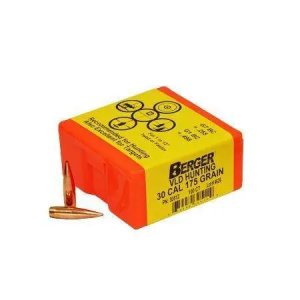 Berger Bullets 30512 Hunting 30 Caliber .308 175 GR Secant Very Low Drag 100 Per Box