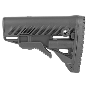 FAB Defense FX-GLR16B GLR-16 Buttstock with Anti-Rattle Mechanism Matte Black Synthetic for AR15/M16