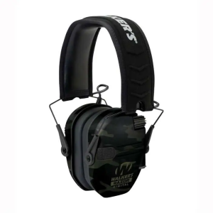 Walkers GWP-DRSEM-MC Razor Pro Digital Electronic Polymer 23 dB Over the Head Gray Camo Ear Cups w/Black Band