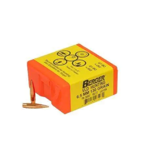 Berger Bullets 26503 Hunting 6.5 Creedmoor .264 130 gr Secant Very Low Drag 100 Per Box