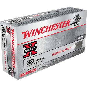 Winchester Ammo X38SMRP Super-X 38 Special 148 gr Lead Wadcutter (LDWC) 50 Bx/ 10 Cs
