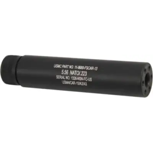 GUNTEC AR15 FAKE SUPPRESSOR 5.5 1/2X28 THREADS BLACK