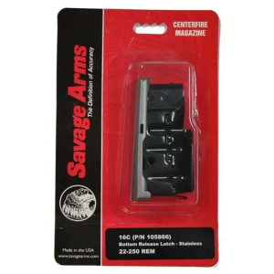 Savage 55108 12/14/16C 22-250 Rem Savage 4rd Stainless Detachable