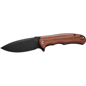 CIVIVI KNIFE PRAXIS 3.75 CUIBOURTIA WOOD/BLACK STNWSH