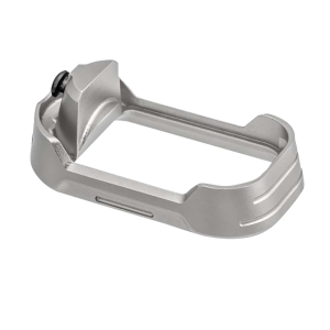 Tyrant CNC TDG17MWG3GREYBLACKSCRE Magwell Fits Glock 17 Gen 3 Grey Aluminum