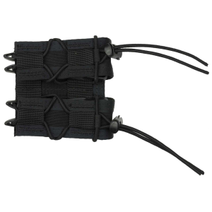 High Speed Gear 11PT02BK TACO MOLLE Double Pistol Magazine Pouch Black Nylon w/Polymer Divider
